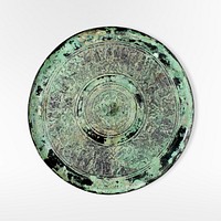 Mirror with Design of Humans and Animals in Landscape Settings (2nd century BC) metalwork design. Original public domain image from the Saint Louis Art Museum. Digitally enhanced by rawpixel.