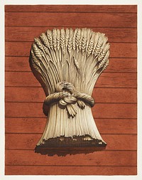 "Sheaf of Wheat" Shop Sign (1935-1942) by Robert Pohle. Original public domain image from the National Gallery of Art. Digitally enhanced by rawpixel.