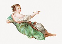 François Boucher's Allegory of Painting psd.    Remastered by rawpixel