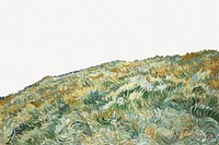 Van Gogh's Landscape from Saint-Rémy border psd.   Remastered by rawpixel