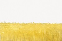 Anna Ancher's Harvesters, wheat field border psd.   Remastered by rawpixel