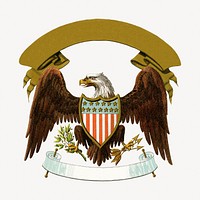 U.S. coat of arms illustration.   Remastered by rawpixel