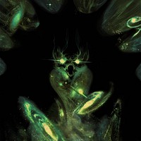 Abstract green creature, galaxy design.   Remixed by rawpixel.
