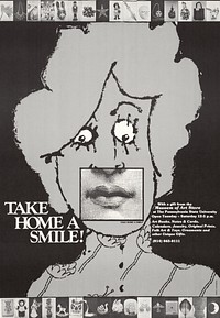 Take home a smile (1979) poster by Lanny Sommese. Original public domain image from the Library of Congress. Digitally enhanced by rawpixel.