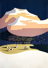 Welcome to Montana, travel poster.   Remixed by rawpixel.