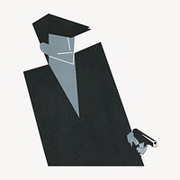 Man with gun illustration.   Remixed by rawpixel.