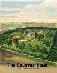 The country home (1904) vintage poster by H.M. Smyth Printing Company (Saint Paul, Minn.). Original public domain image from the Library of Congress. Digitally enhanced by rawpixel.