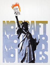 No draft, no war, no nukes (1979) poster. Original public domain image from the Library of Congress.