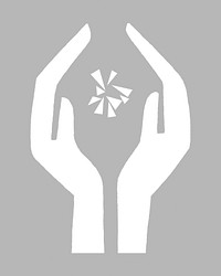 Cupping hands gesture illustration.  Remixed by rawpixel.