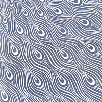 Abstract blue patterned, feather design   Remixed by rawpixel.