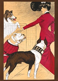 Chicago Kennel Club's dog show poster.  Remixed by rawpixel.