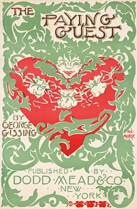 The paying guest by George Gissing (1895) vintage poster by Alice C. Morse. Original public domain image from the Library of Congress. Digitally enhanced by rawpixel.