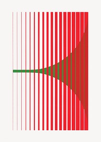 Abstract gradient red geometric shape illustration.  Remixed by rawpixel.