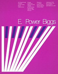 E. Power Biggs, an experimental program on the Challis pedal harpsichord (1968) vintage poster by Dietmar R. Winkler. Original public domain image from the Library of Congress. Digitally enhanced by rawpixel.