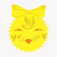 Little Mary Sunshine illustration.  Remixed by rawpixel.