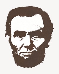 Abraham Lincoln illustration.  Remixed by rawpixel.