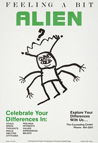 Feeling a bit alien, celebrate your differences in:... (1983) poster by Jim Thorpe. Original public domain image from the Library of Congress. Digitally enhanced by rawpixel.