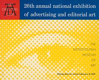 26th annual national exhibition of advertising and editorial art (1947) poster. Original public domain image from the Library of Congress. Digitally enhanced by rawpixel.