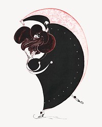 Woman dancing, vintage character illustration.   Remixed by rawpixel.