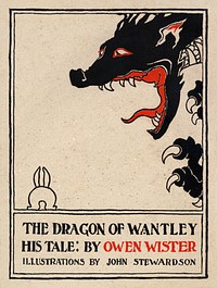 The dragon of Wantley His tale (1890) vintage poster by John Stewardson. Original public domain image from the Library of Congress. Digitally enhanced by rawpixel.