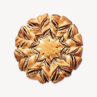 Poppy seed star bread, fresh baked goods
