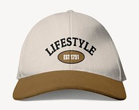 Beige cap  mockup, editable apparel & fashion psd