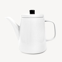 White tea pot psd mockup