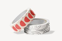 Abstract patterned washi tapes