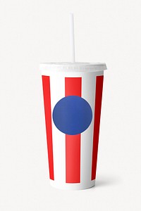 Soda paper cup mockup psd