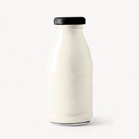 Milk bottle collage element image