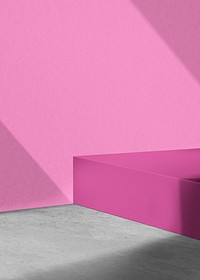 Pink product backdrop, natural light