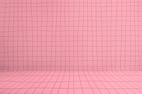 Pink product backdrop mockup psd, grid pattern shelf