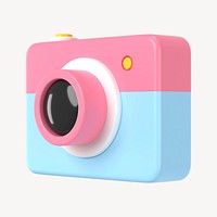 3D camera clipart, social media app icon
