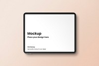 Tablet screen mockup, 3D digital device psd