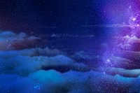 Aesthetic galaxy background, milky way, space photo