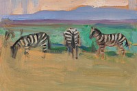 Zebra safari animal background, painting design