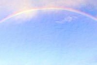 Rainbow sky background, blue gradient design