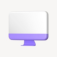 Purple 3D computer, technology graphic