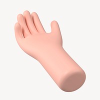 Helping hand gesture, 3D illustration psd