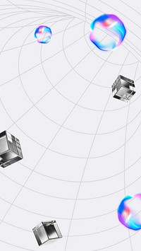 Space technology mobile phone wallpaper, digital remix design