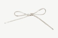 Rope ribbon bow, journal collage element psd