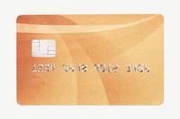 Credit card, finance collage element psd