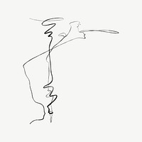 Messy scribble doodle clipart psd
