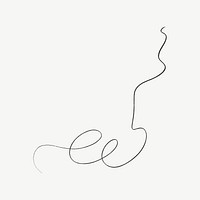 Scribble line doodle clipart psd