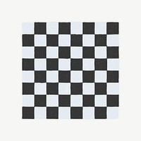 Checkerboard game collage element psd