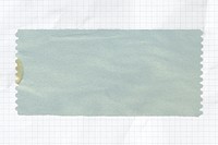 Vintage ticket paper collage element psd