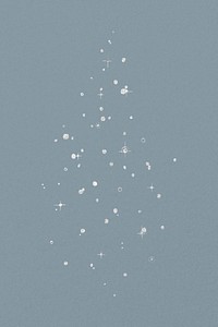 Sparkly snow, festive collage element psd