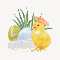 Little chick illustration, Easter design 