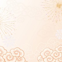 Festive Chinese fireworks background, New Year celebration