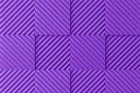 Acoustic foam product background mockup, 3D purple design psd